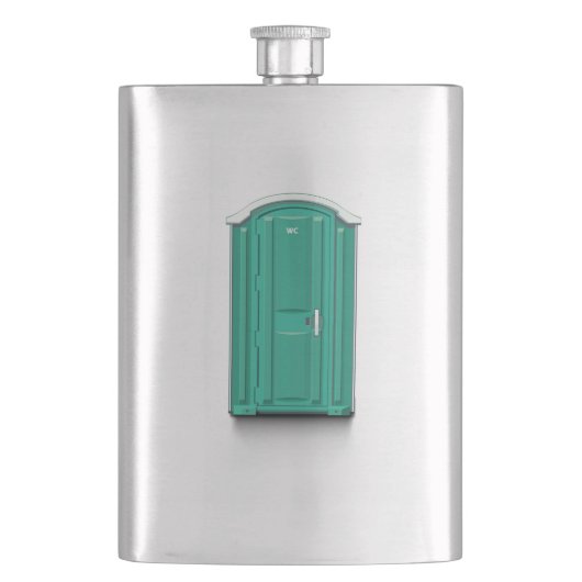 Flasque Toilette de Portable de turquoise (devant)