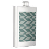 Flasque Tons Gras Deux Tons Flèche Chevron Gris Vert (Droite)