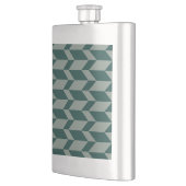 Flasque Tons Gras Deux Tons Flèche Chevron Gris Vert (Gauche)