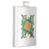 Flasque Tortue d'art populaire amérindienne (Droite)