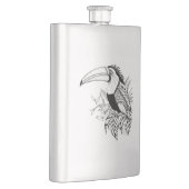 Flasque Toucan Wild Animal Nature Illustration Art tatouag (Droite)