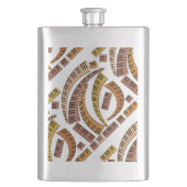 Flasque Touches de piano courbes (devant)