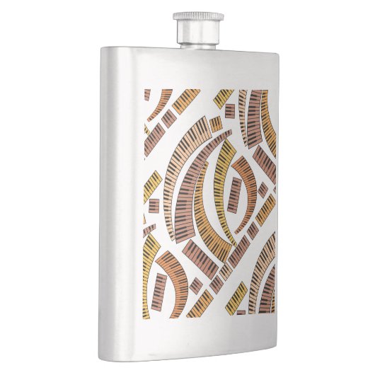 Flasque Touches de piano courbes (Droite)