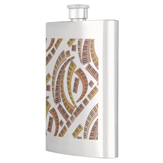 Flasque Touches de piano courbes (Gauche)