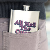 Flasque Tous Hail The Queen 3D avec vos initiales (En situation)