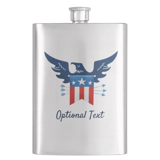 Flasque Tout American Eagle & Flag Patriotic (devant)