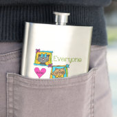 Flasque Tout le monde aime les chats (En situation)