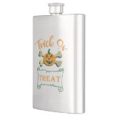 Flasque Tracer ou traiter les os croisés citrouille Hallow (Gauche)