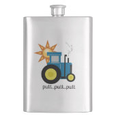 Flasque Tracteur à mât bleu (devant)