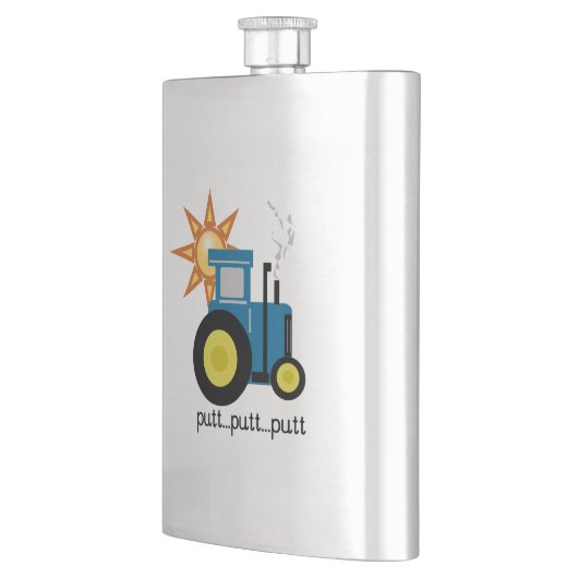 Flasque Tracteur à mât bleu (Gauche)