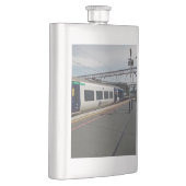 Flasque Train bleu et blanc (Droite)