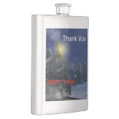 Flasque Train de Noël dans la neige (Droite)