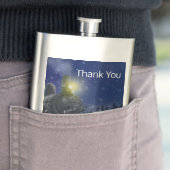 Flasque Train de Noël dans la neige (En situation)