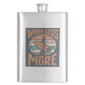 Flasque Travailler moins de Surf plus (devant)