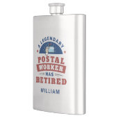 Flasque Travailleur Postal Retraité Mailman Retraite Funny (Gauche)