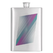 Flasque triangles gris magenta turquoise (devant)