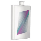 Flasque triangles gris magenta turquoise (Droite)