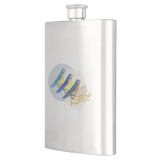 Flasque Trois oiseaux (Gauche)