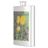 Flasque Trois Tulipes Jaunes / (Gauche)