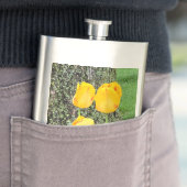 Flasque Trois Tulipes Jaunes / (En situation)