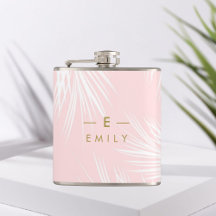 Flasque Tropical Pink, Cadeau Demoiselle d'Eer