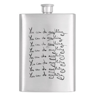 Flasque TU PEUX FAIRE QUOI QUE CE SOIT ! Guillemet inspira