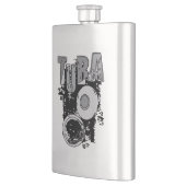 Flasque Tuba esquissé et texte (Gauche)