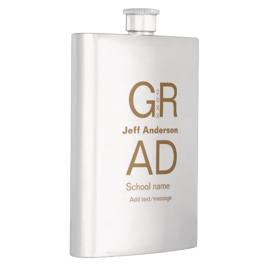 Flasque Typographie moderne graduation simple minimum c (Droite)