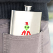 Flasque UFO Ho Ho Père alien de Noël (En situation)