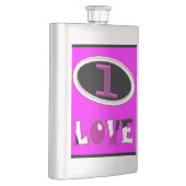 Flasque Un amour rose brite dire fort (Droite)