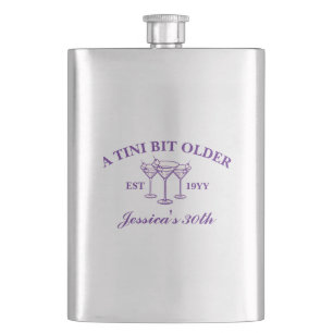 Flasque Un Tini Un Peu Vieux Martini Violet Anniversaire