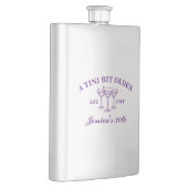 Flasque Un Tini Un Peu Vieux Martini Violet Anniversaire (Droite)