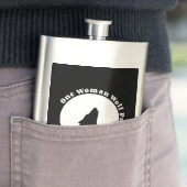 Flasque Une meute de loups de femme (En situation)