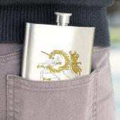 Flasque Unicorn Rampant (En situation)