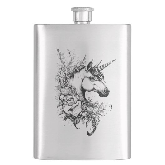 Flasque Unicorne Imaginaire animal sauvage Illustration Ar (devant)