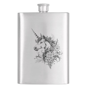 Flasque Unicorne Imaginaire animal sauvage Illustration Ar