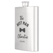 Flasque Unique Le meilleur homme typographie monogramme (Gauche)