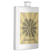 Flasque Unique Treble Clef Music Art (Droite)