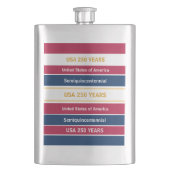 Flasque USA 250 Years Semiquincentennial Patriotic Stripes (devant)