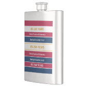 Flasque USA 250 Years Semiquincentennial Patriotic Stripes (Gauche)