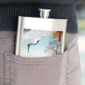 Flasque Utagawa Hiroshige - Minowa, Kanasugi, Mikawashima (En situation)