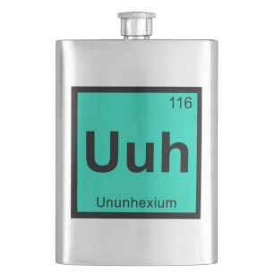 Flasque Uuh - Chimie Ununhexium Élément de table périod