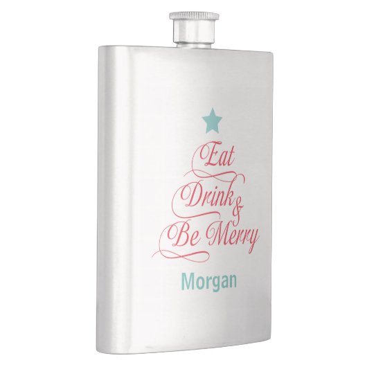 Flasque Vacances Cheer Manger Boire et Soyez Joyeux (Droite)