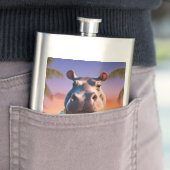 Flasque Vacances Hippopotamus (En situation)