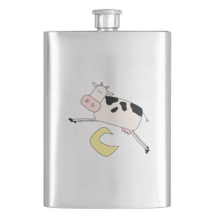 Flasque Vache Saute sur la lune