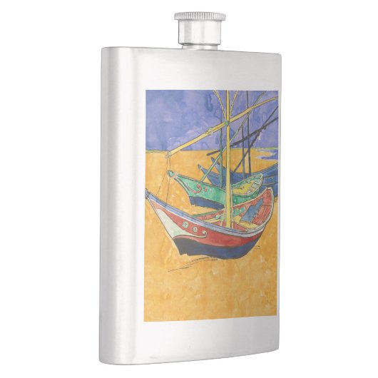 Flasque Van Gogh Bateaux Plage impressionniste (Droite)