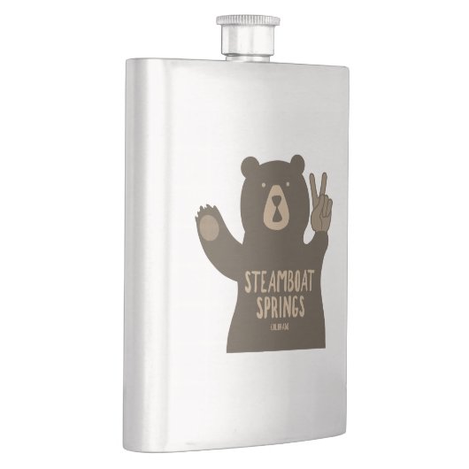 Flasque Vapeur Springs Colorado Peace Bear (Droite)