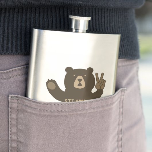 Flasque Vapeur Springs Colorado Peace Bear (En situation)