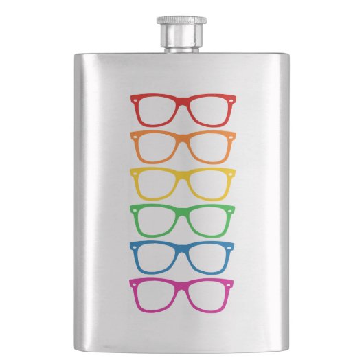 Flasque Verres arc-en-ciel (devant)