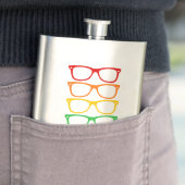Flasque Verres arc-en-ciel (En situation)
